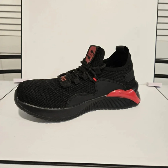 Kivini Black Steel Toe Sneakers – Protective and Stylish - Picture 4 of 9